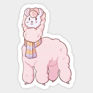 Pink Llama Sticker